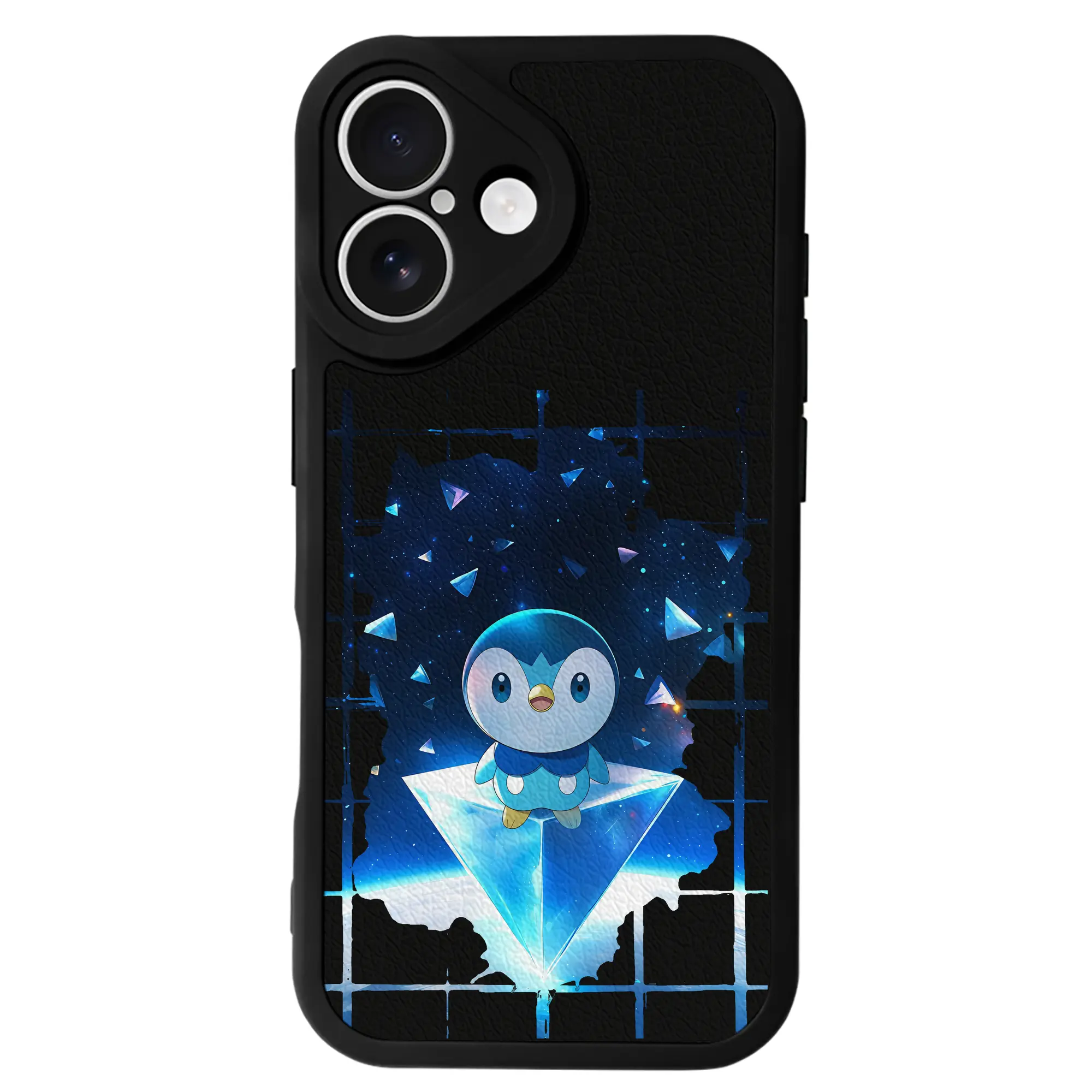 ポケモン グッズ,ポッチャマ - IPhone 16シリーズ対応 ・ シリコンスマホケース ・ レザー調 ・ 高精度フィット ・ 耐衝撃 ・ ワイヤレス充電対応 ・ 精密カット